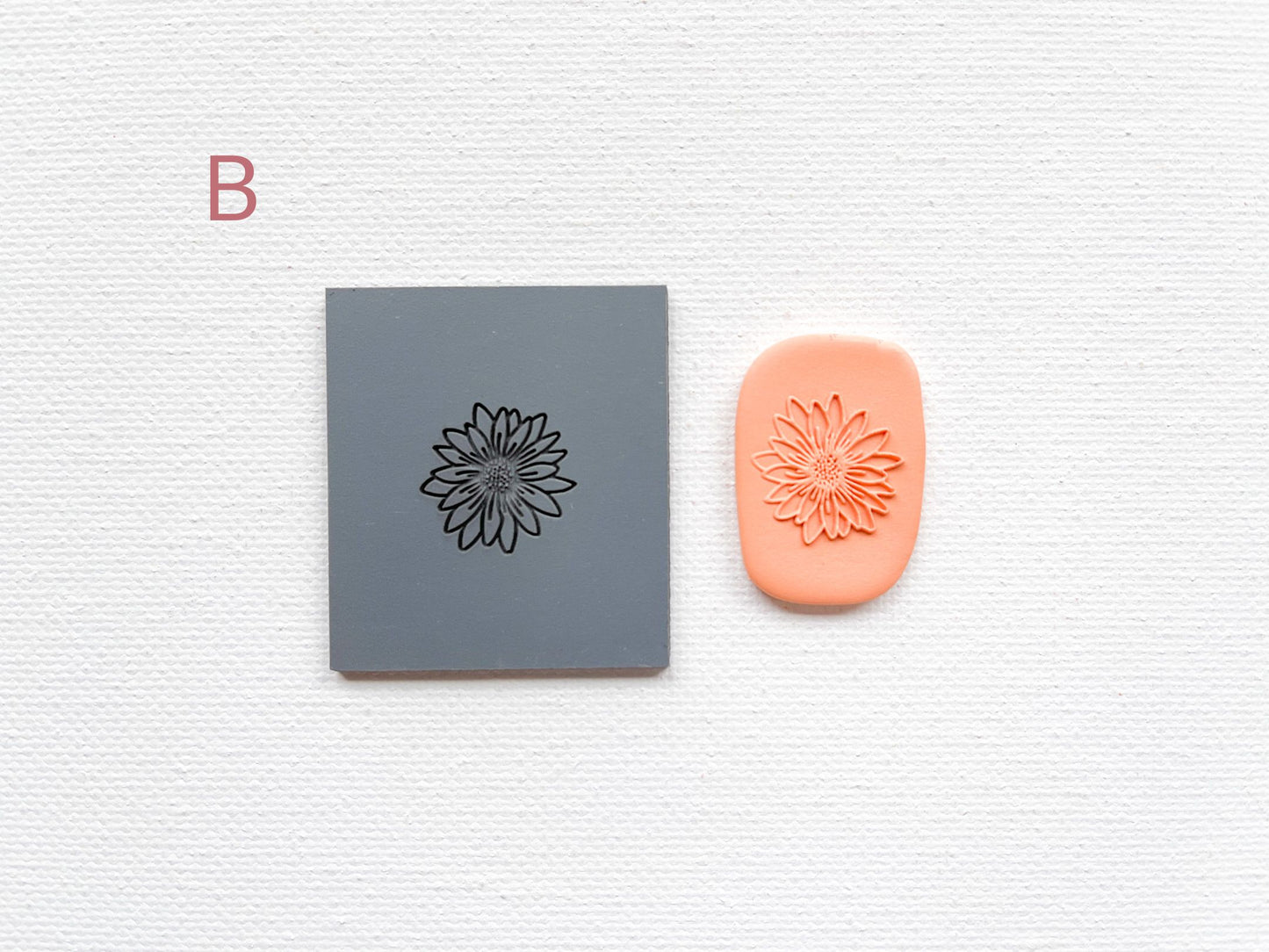 Embossing Texture Mat for Polymer Clay, Spring Flowers #1