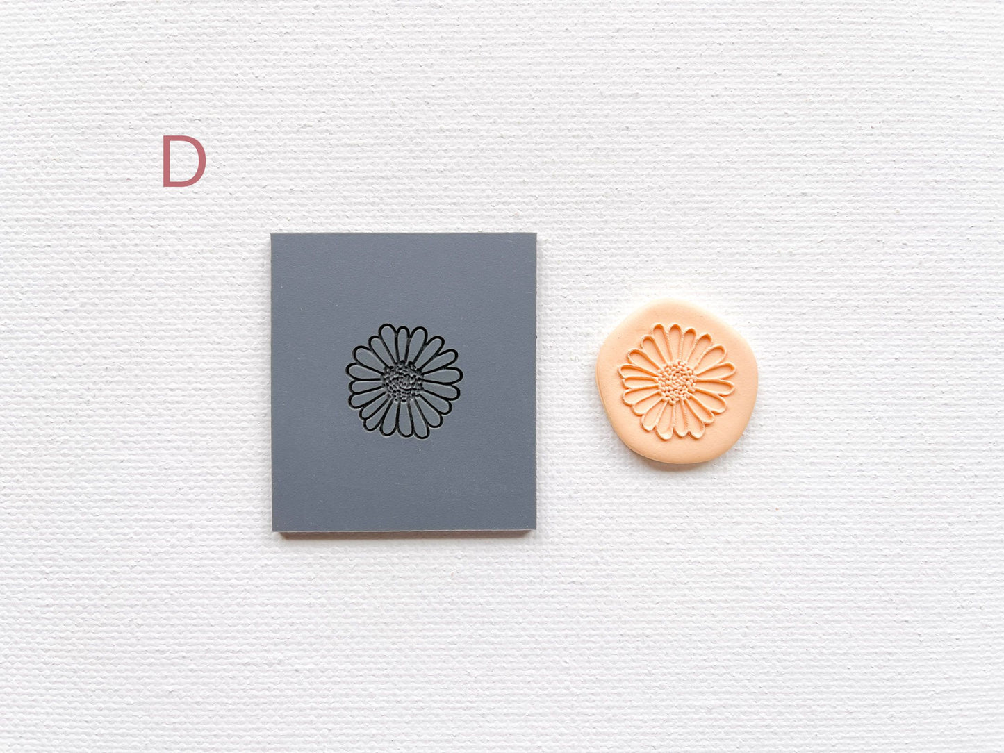 Embossing Texture Mat for Polymer Clay, Spring Flowers #1