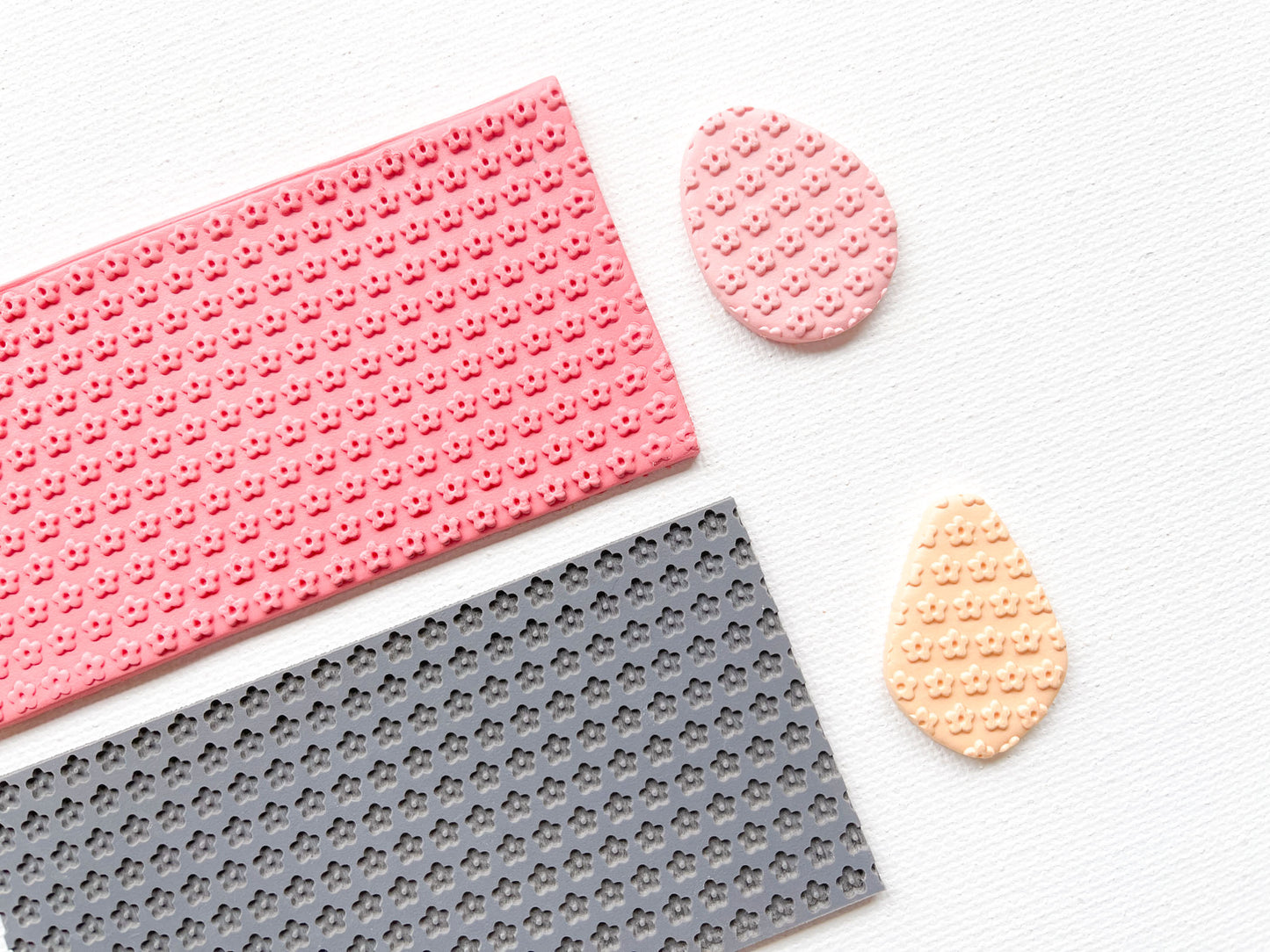 Texture Mat for Polymer Clay, Tiny Flowers