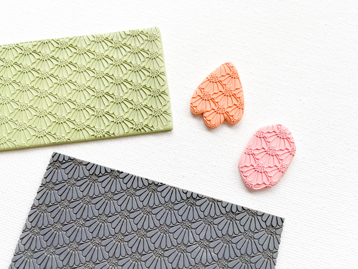 Texture Mat for Polymer Clay, Daisy Pattern
