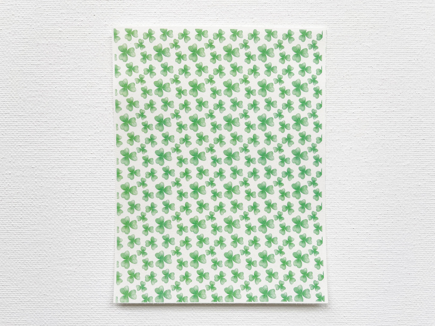 Transfer Sheet for Polymer Clay, Shamrock