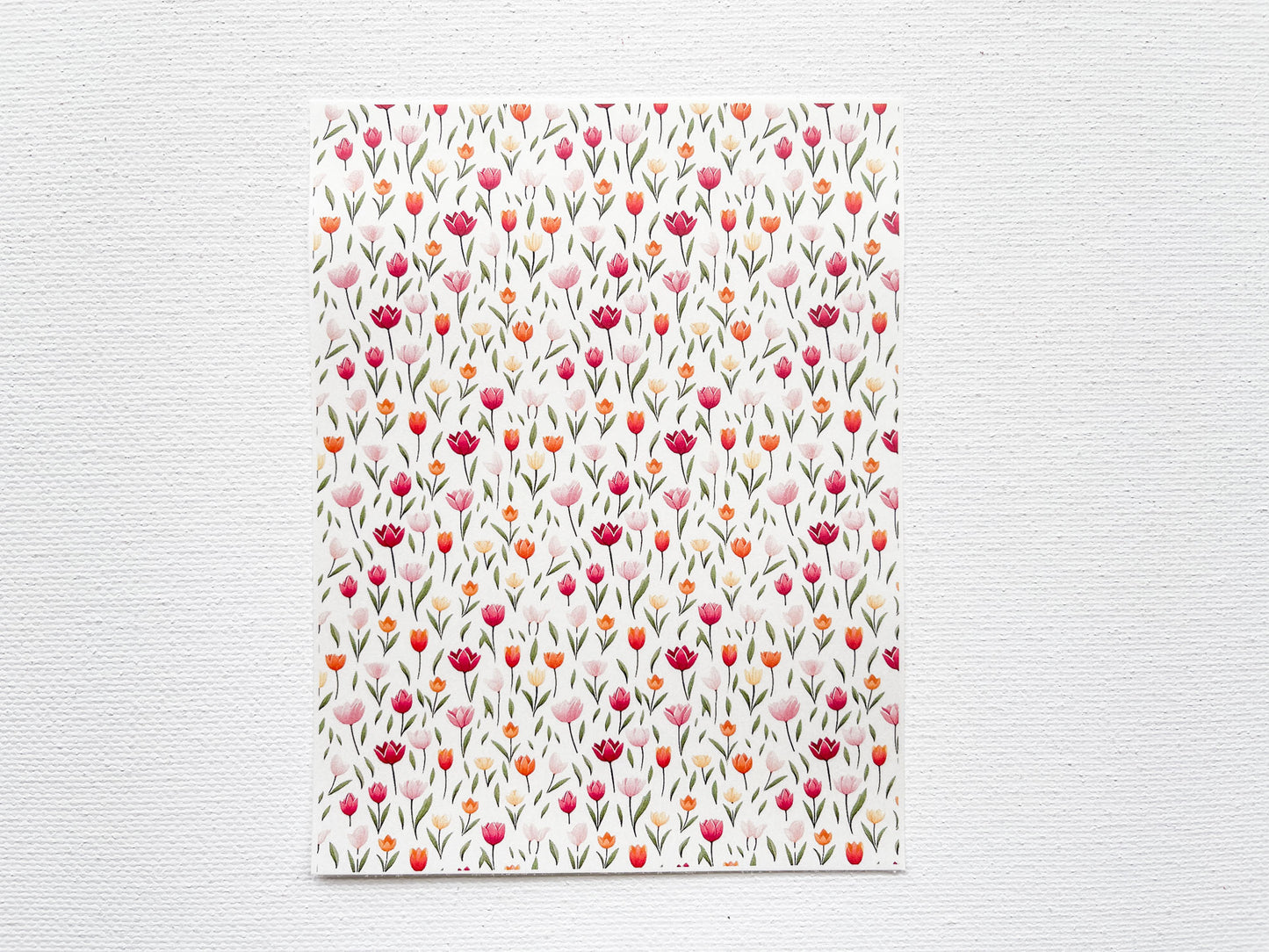 Transfer Sheet for Polymer Clay, Tulips