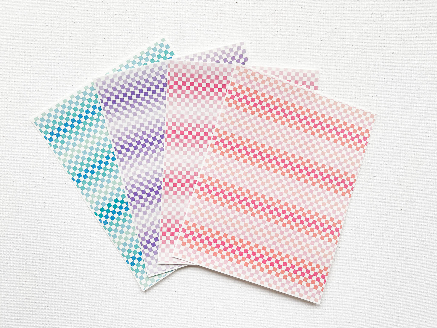 Transfer Sheet for Polymer Clay, Checkerboard Pattern #2