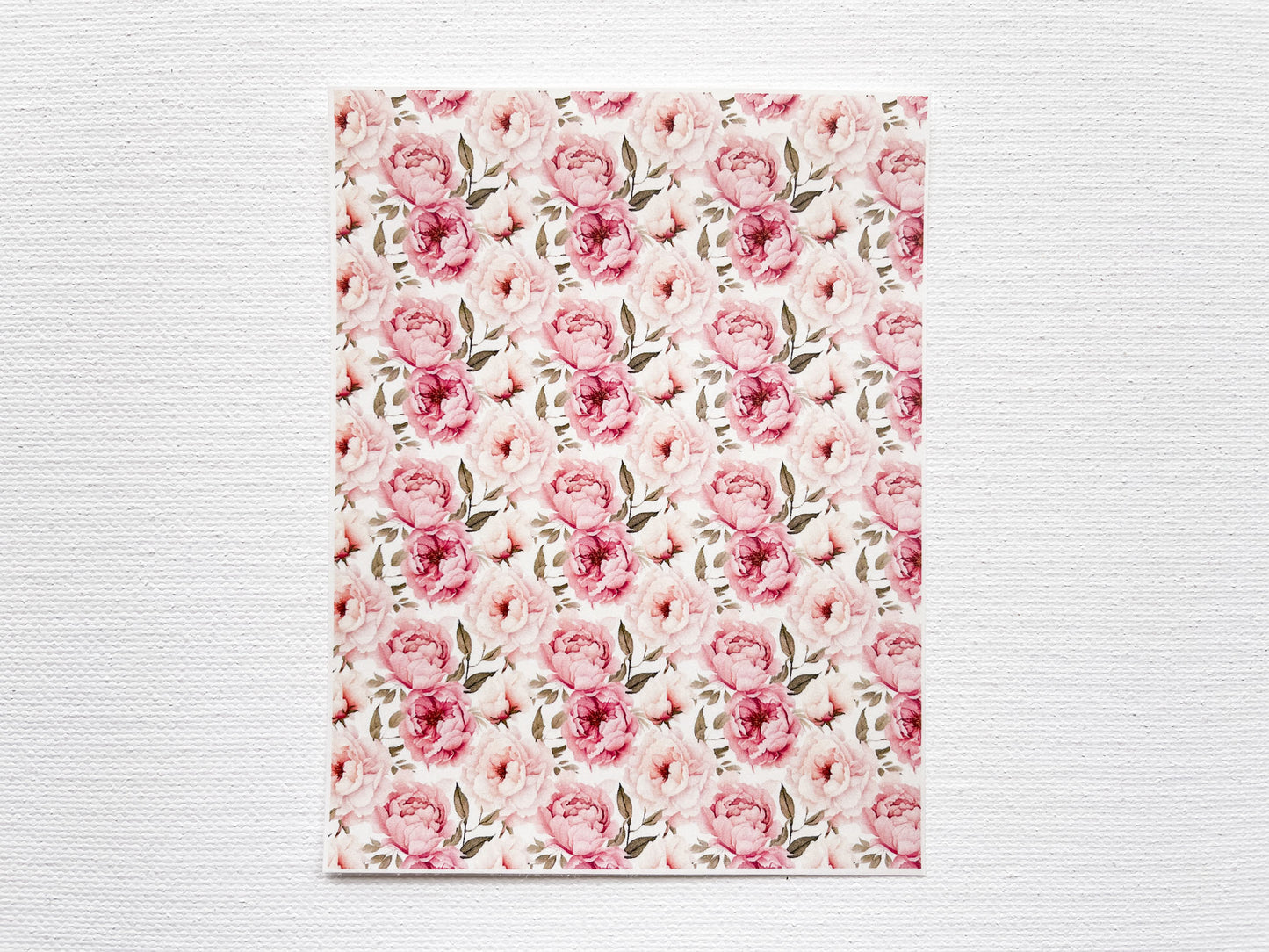 Transfer Sheet for Polymer Clay, Blush Pink Peonies