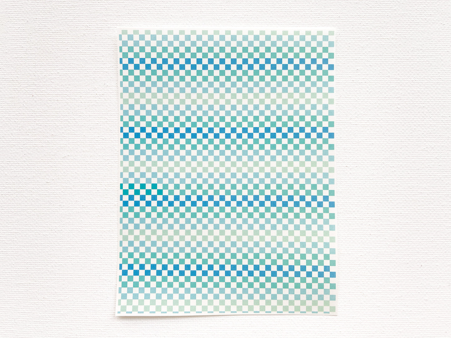 Transfer Sheet for Polymer Clay, Checkerboard Pattern #2