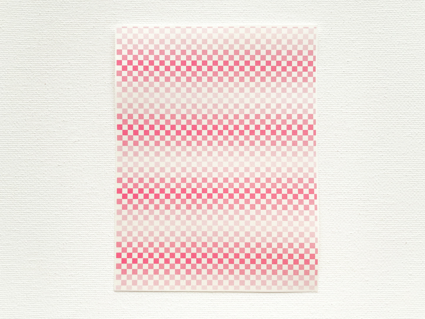 Transfer Sheet for Polymer Clay, Checkerboard Pattern #2