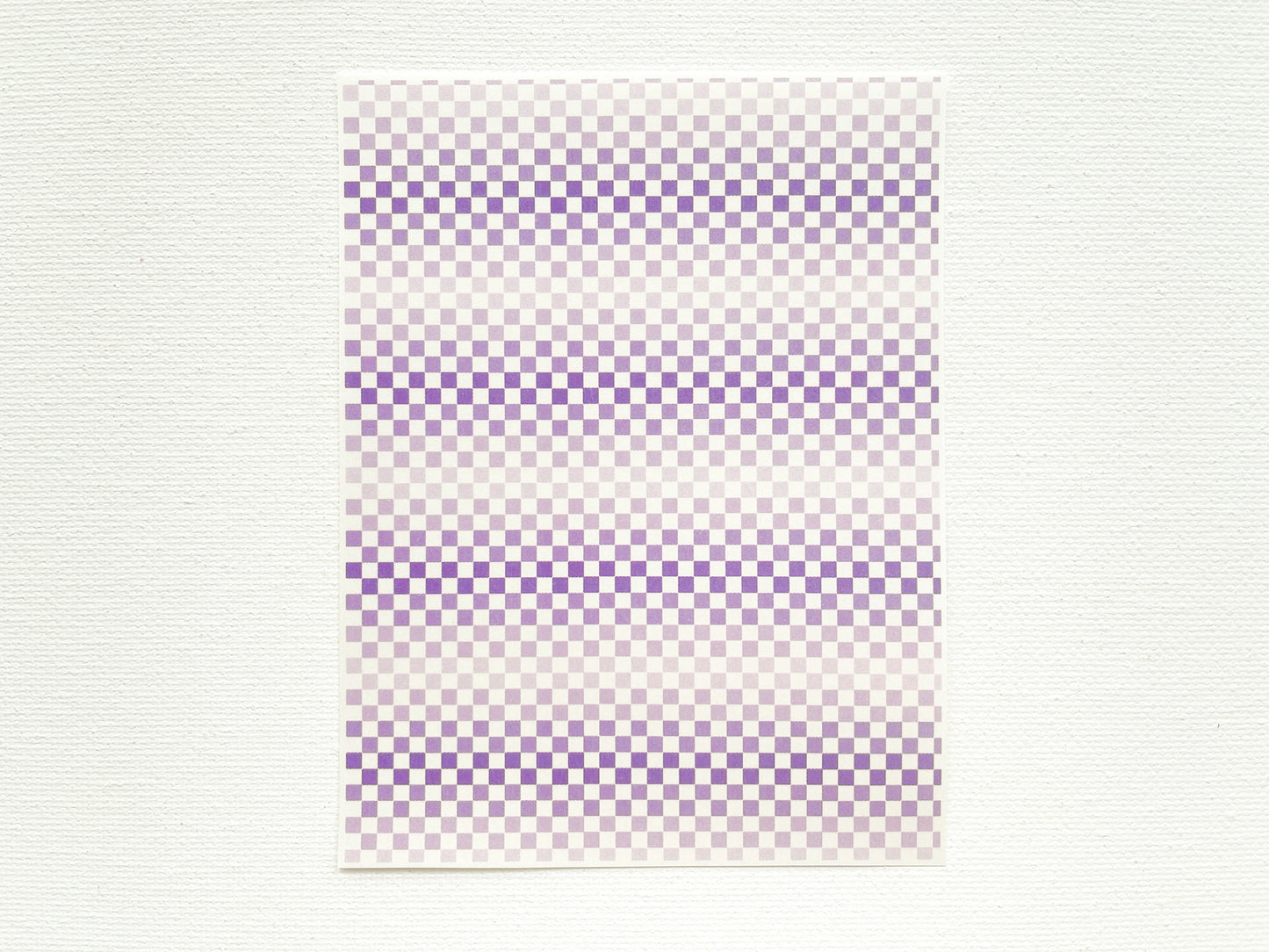 Transfer Sheet for Polymer Clay, Checkerboard Pattern #2