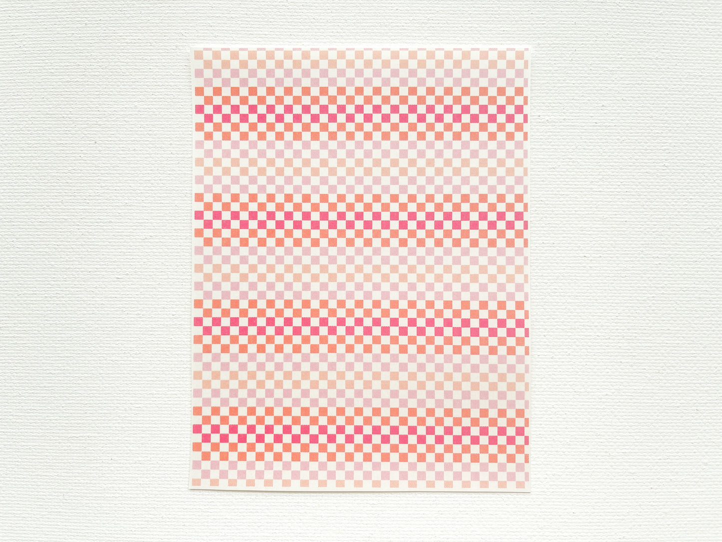 Transfer Sheet for Polymer Clay, Checkerboard Pattern #2
