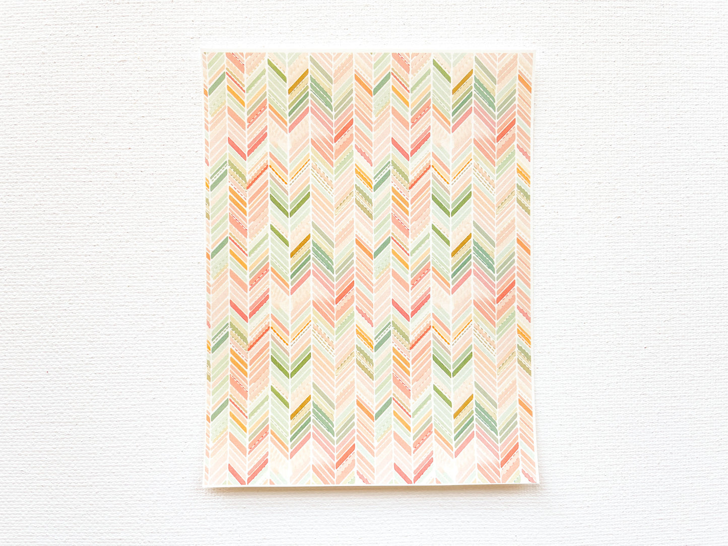 Transfer Sheet for Polymer Clay, Decorative Herringbone Pattern #2
