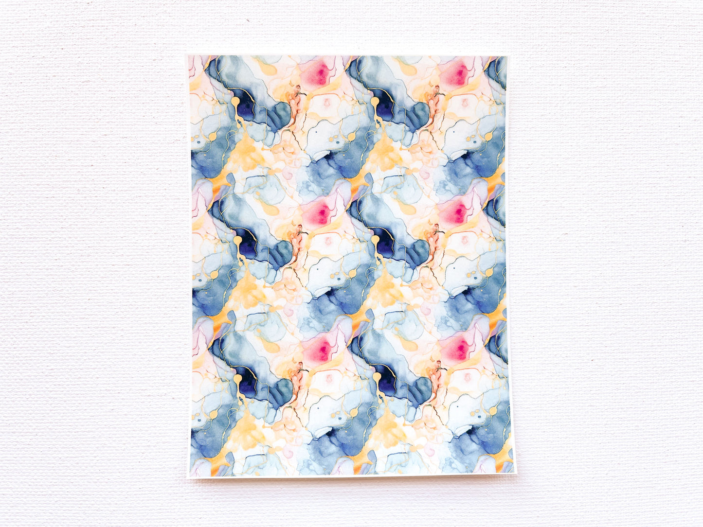 Transfer Sheet for Polymer Clay, Alcohol Ink Abstract Patterns