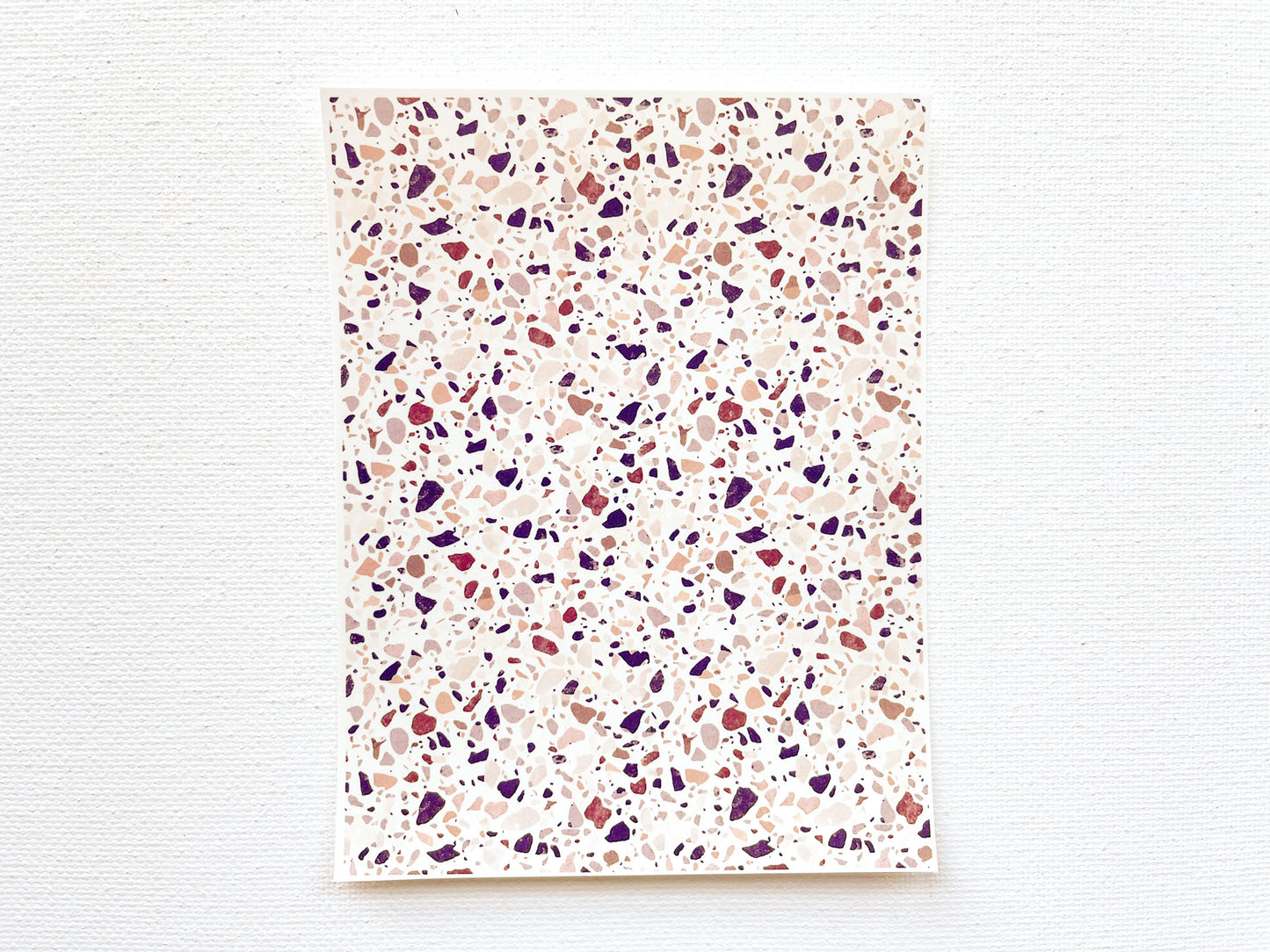 Transfer Sheet for Polymer Clay, Terrazzo Mosaic Stone Pattern