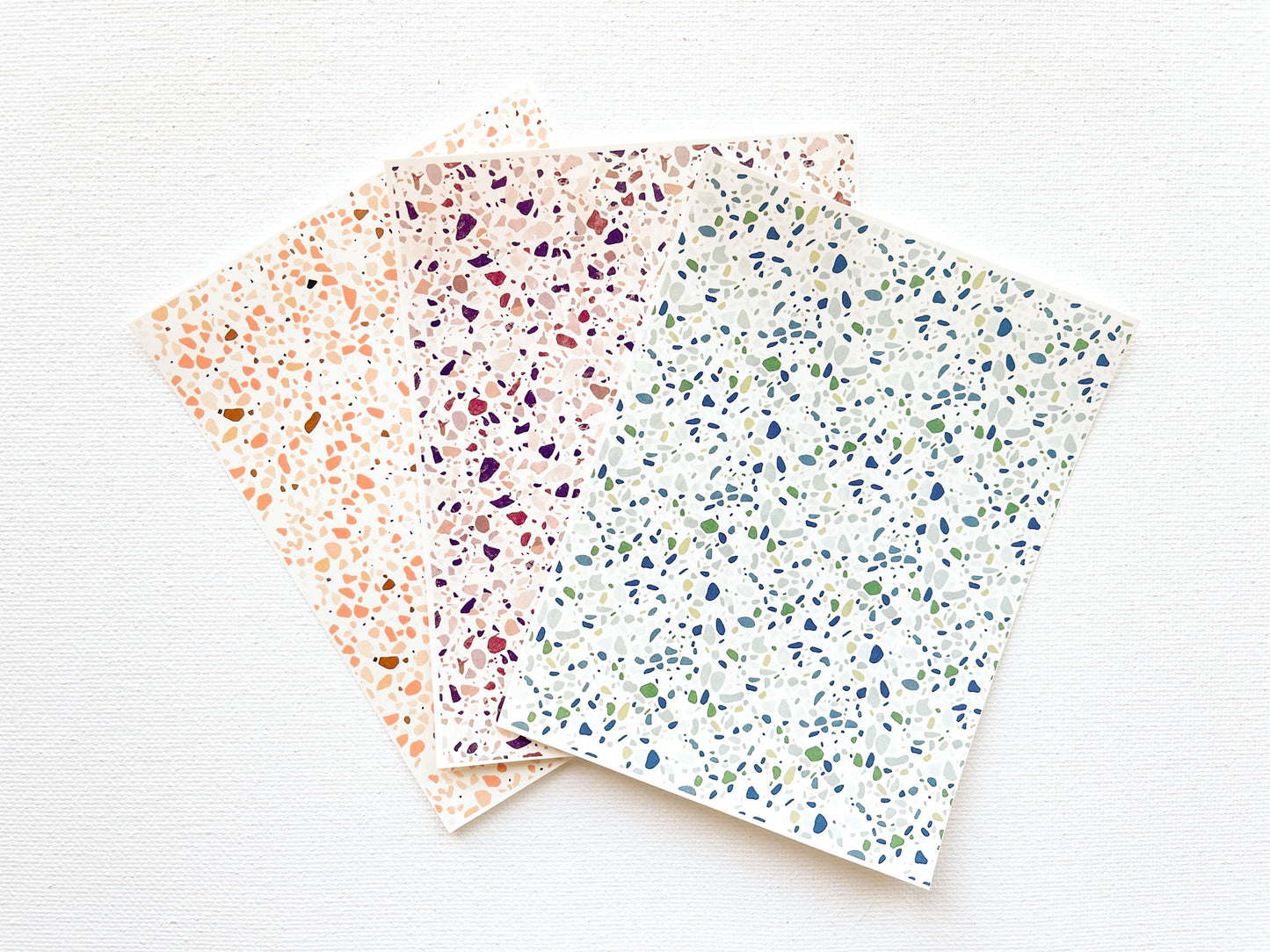 Transfer Sheet for Polymer Clay, Terrazzo Mosaic Stone Pattern