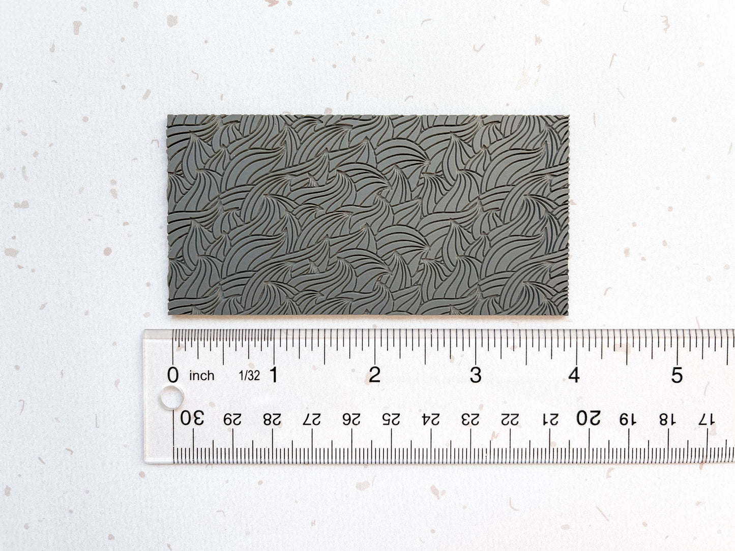 Texture Mat for Polymer Clay, Abstract Wavy Pattern