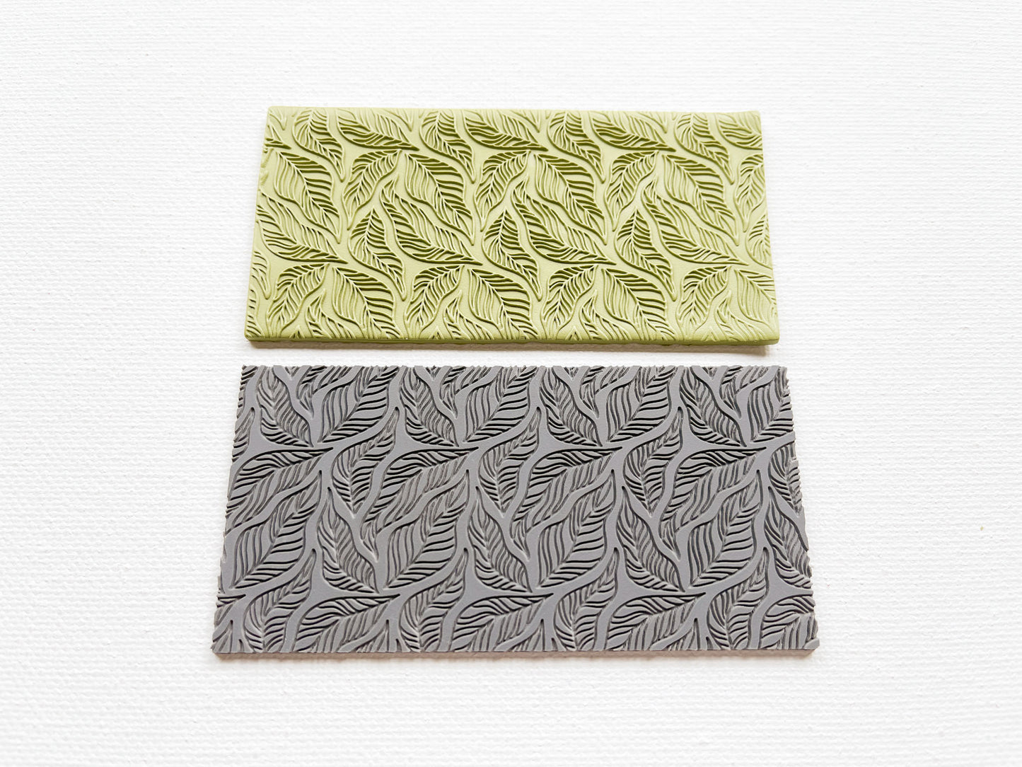 Texture Mat for Polymer Clay, Abstract Leaf Pattern