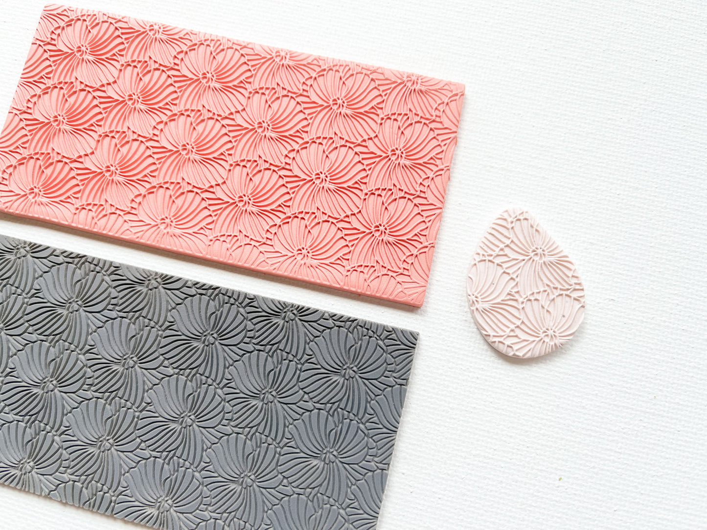 Texture Mat for Polymer Clay, Floral Pattern