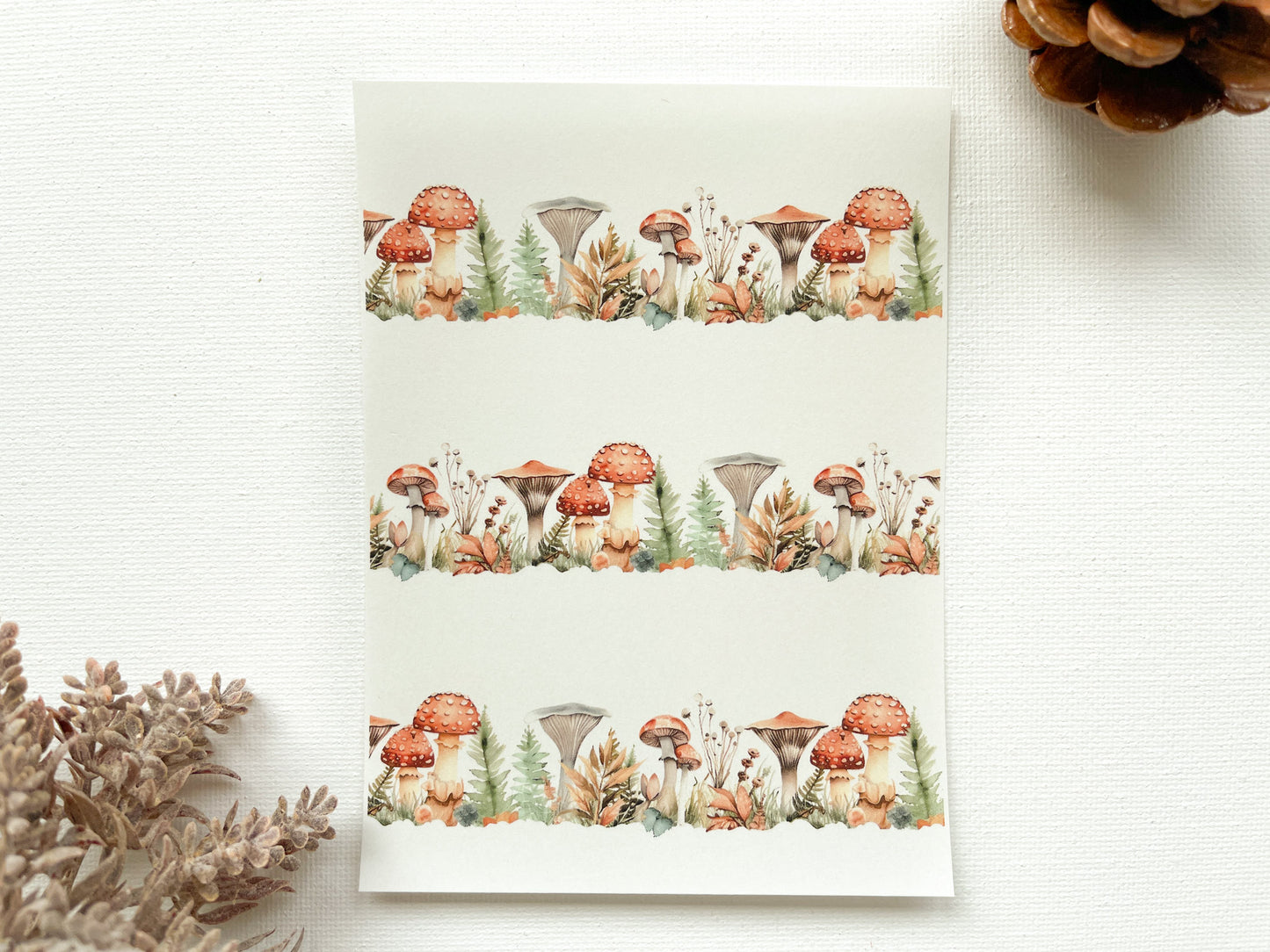 Transfer Sheet for Polymer Clay, Mushroom Garden #2