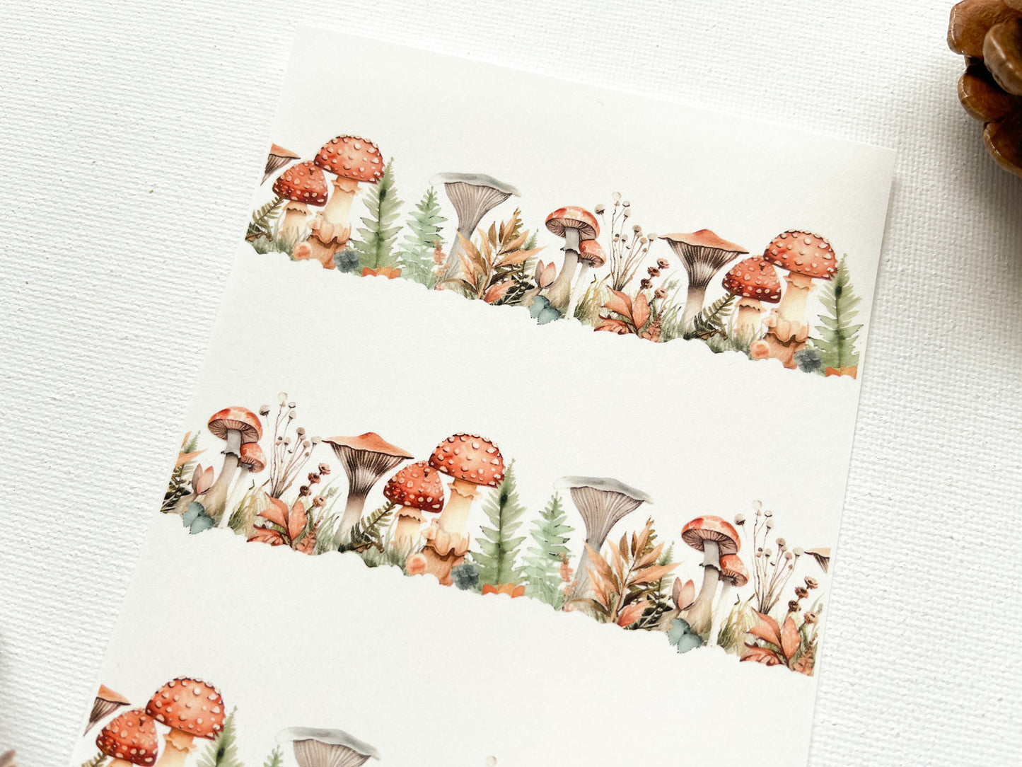 Transfer Sheet for Polymer Clay, Mushroom Garden #2