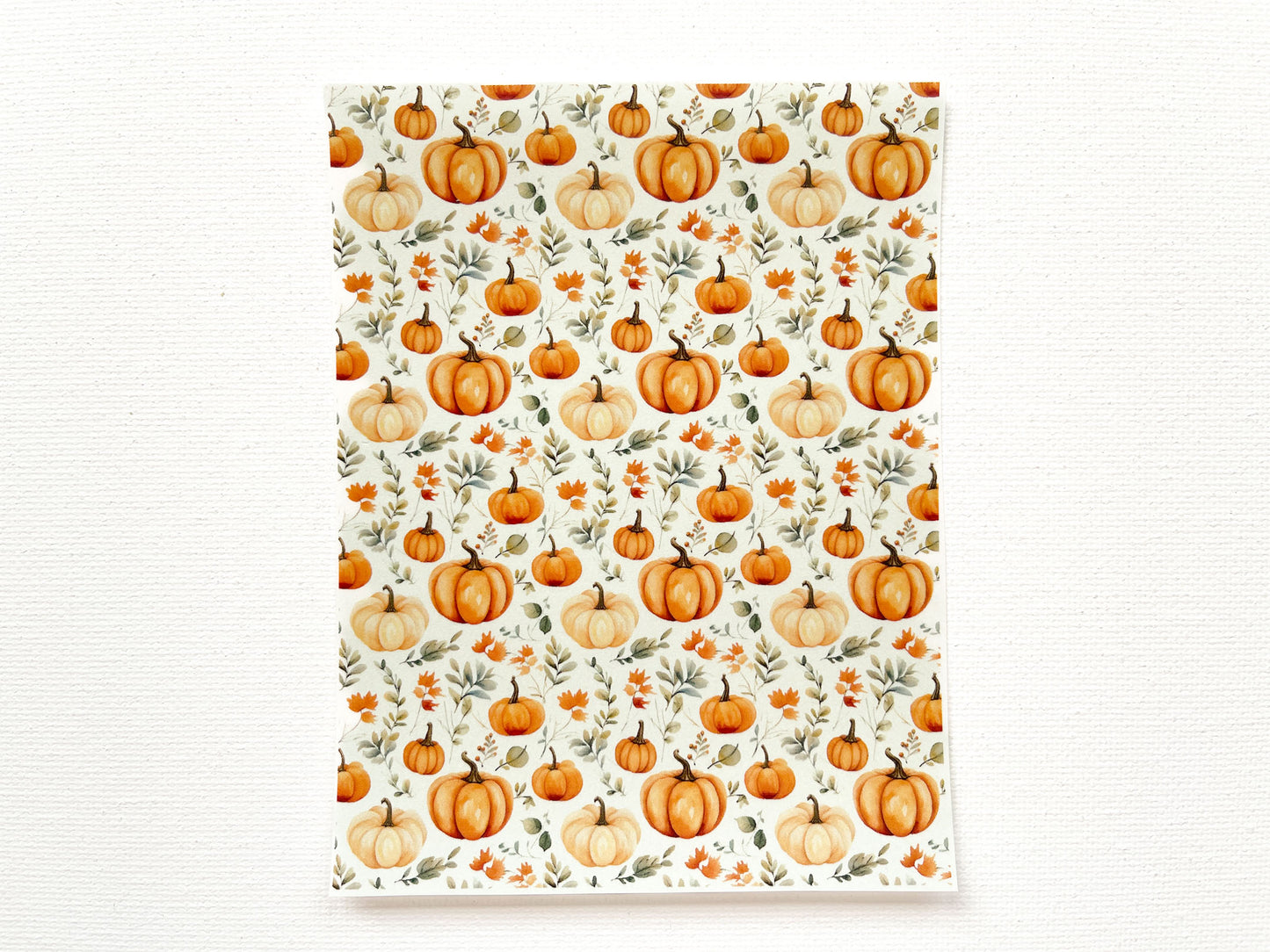 Transfer Sheet for Polymer Clay, Fall Pumpkins