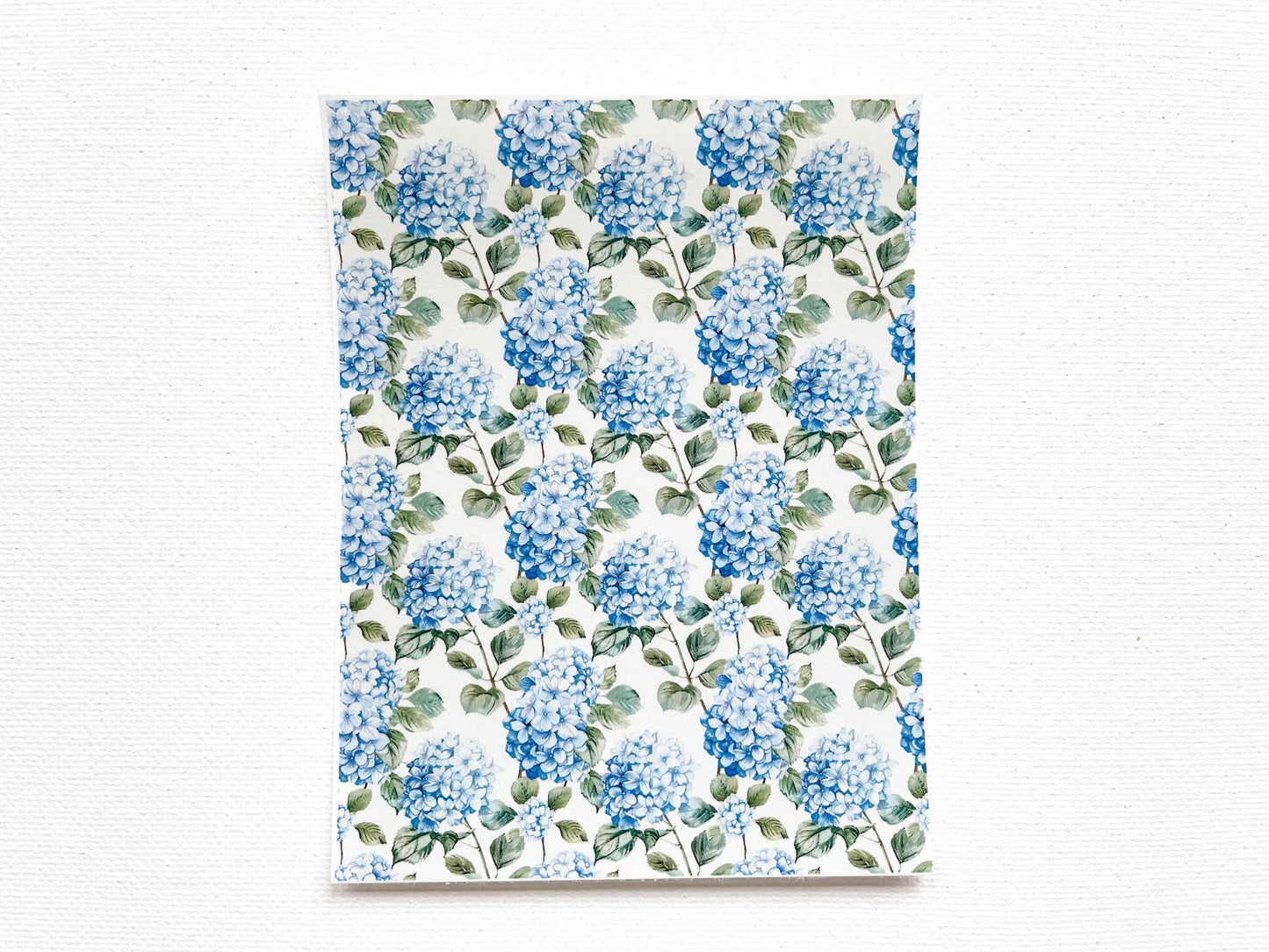 Transfer Sheet for Polymer Clay, Blue Hydrangea #2