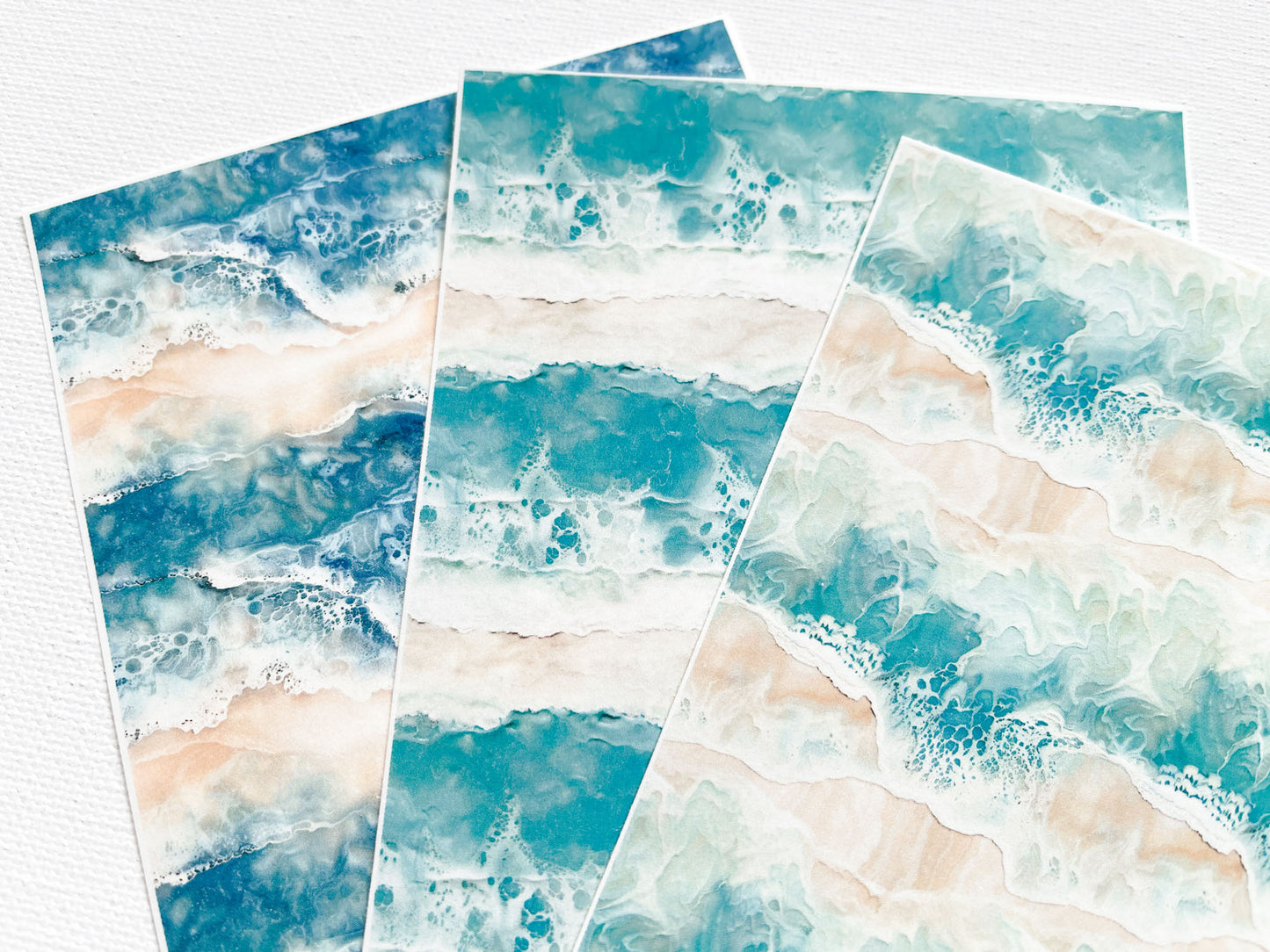Transfer Sheet for Polymer Clay, Ocean