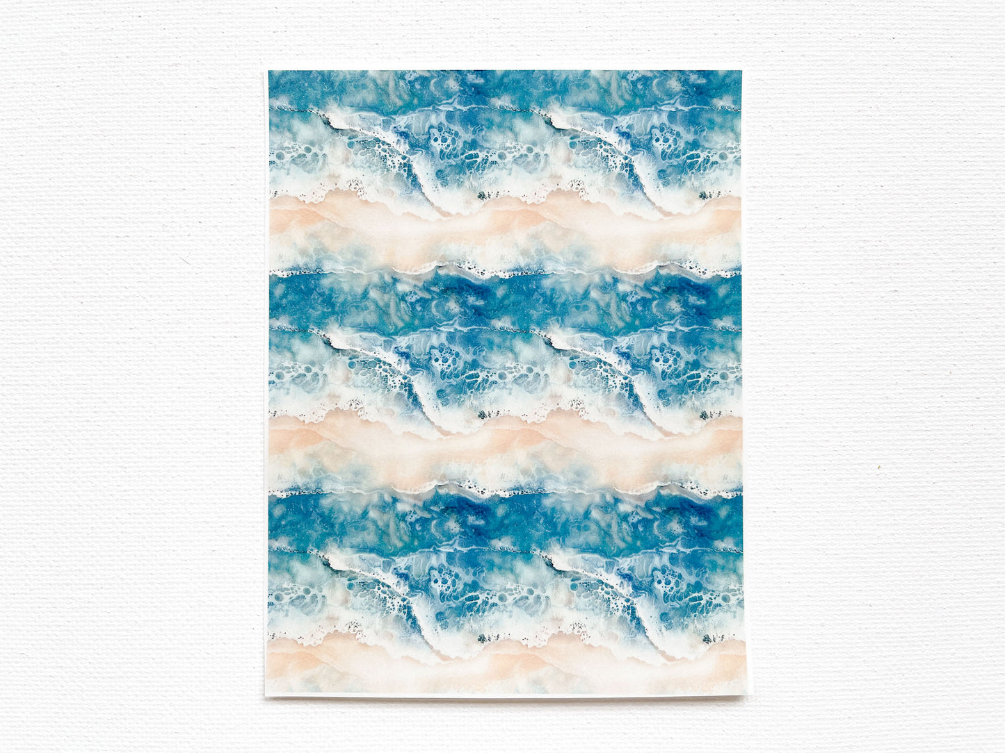 Transfer Sheet for Polymer Clay, Ocean