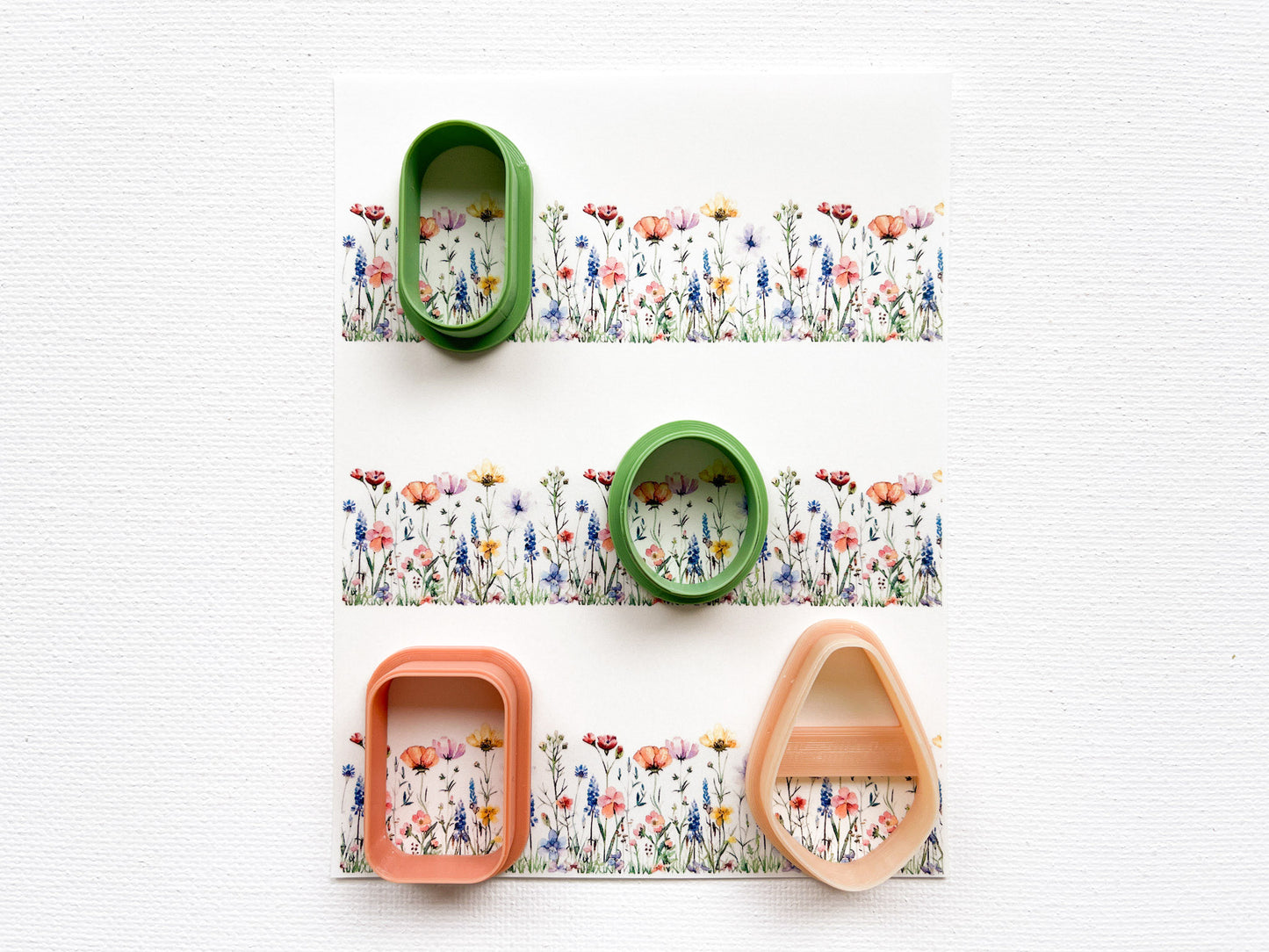 Transfer Sheet for Polymer Clay, Summer Flowers