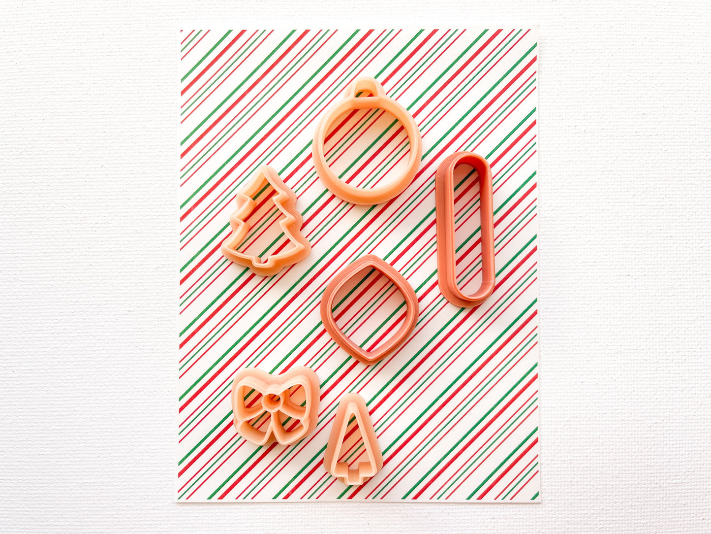 Transfer Sheet for Polymer Clay, Peppermint Candy Stripes
