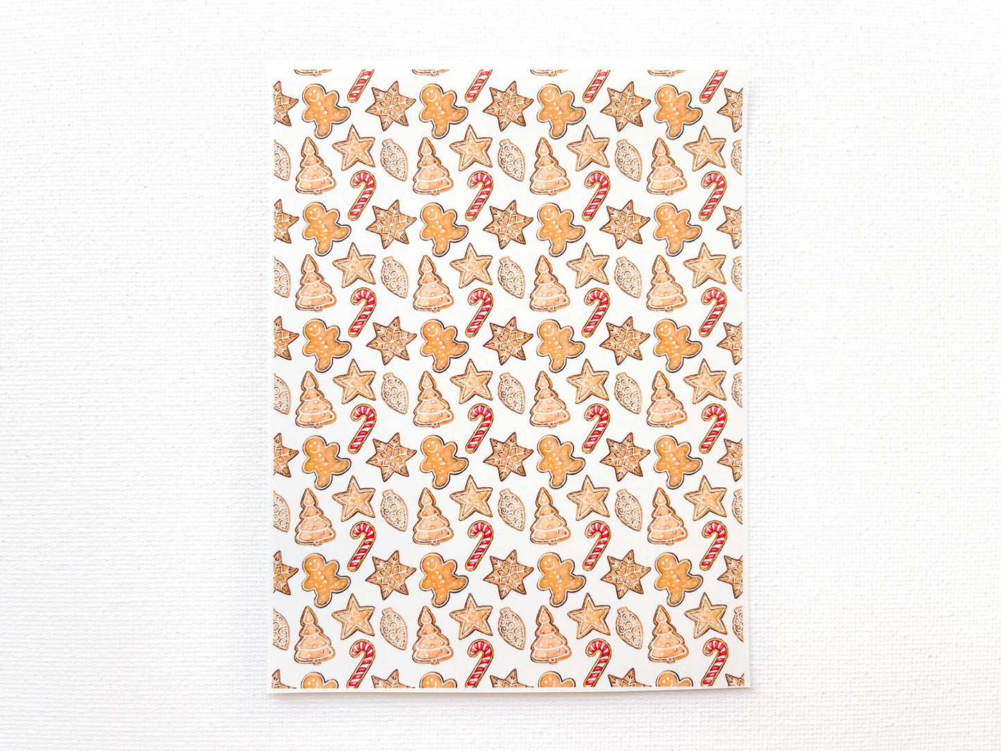 Transfer Sheet for Polymer Clay, Gingerbread Cookies