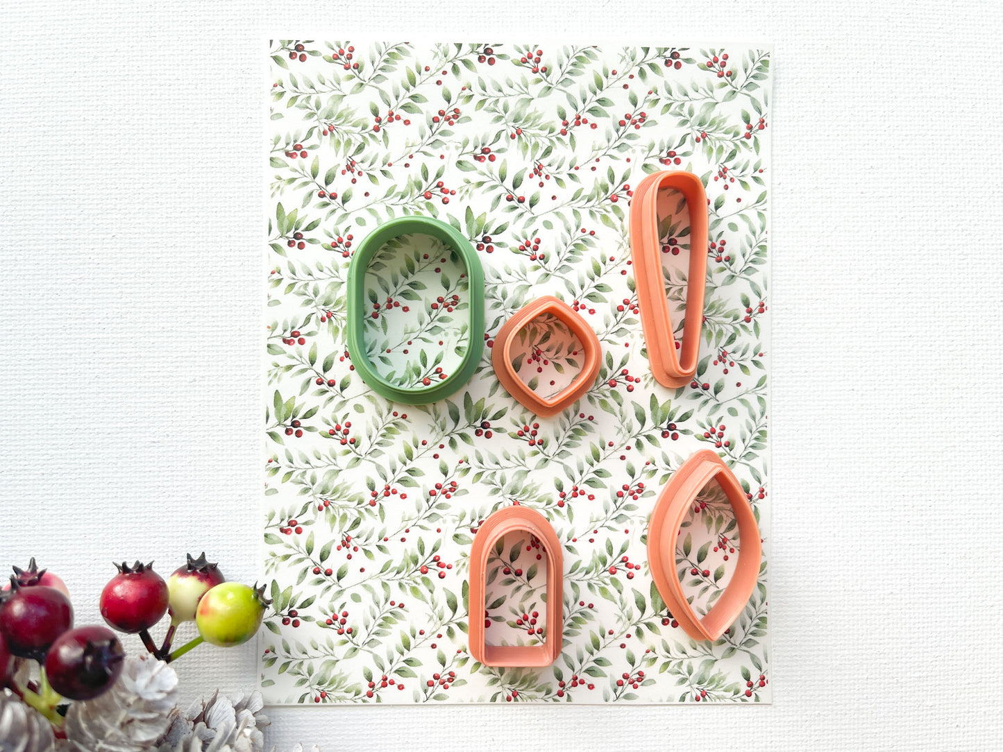 Transfer Sheet for Polymer Clay, Leaves & Berries