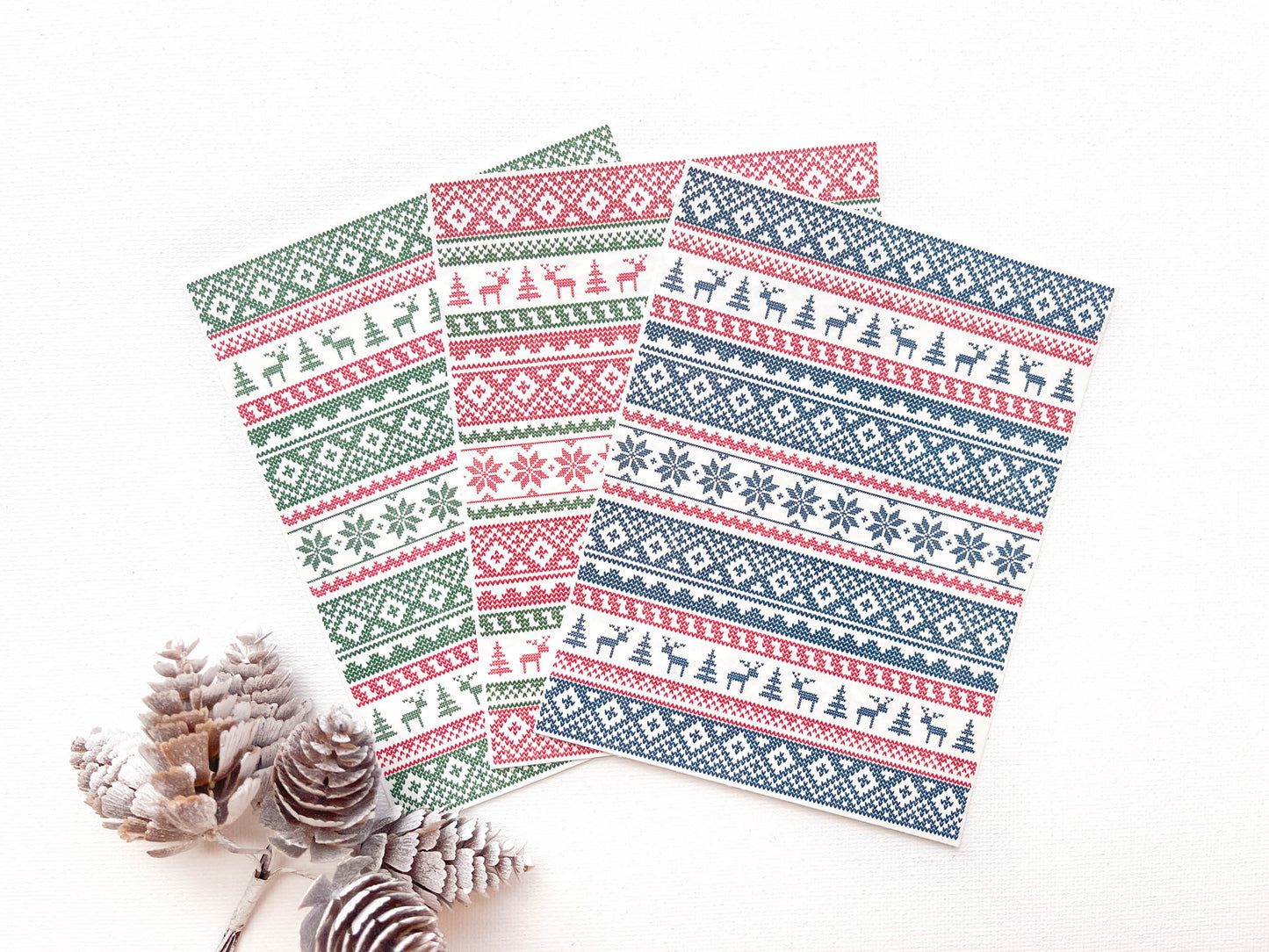 Transfer Sheet for Polymer Clay, Sweater Pattern