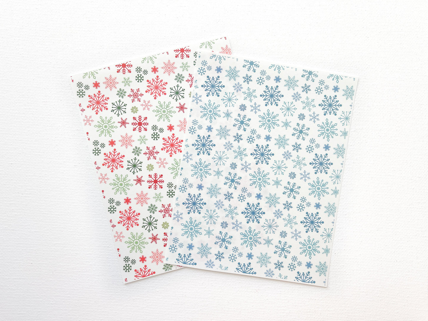 Transfer Sheet for Polymer Clay, Snowflakes