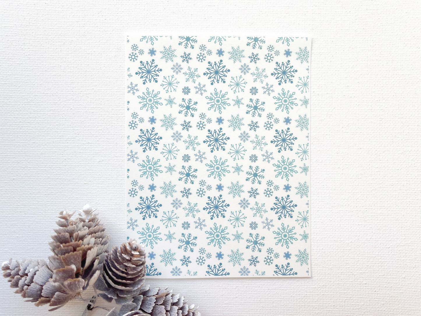 Transfer Sheet for Polymer Clay, Snowflakes
