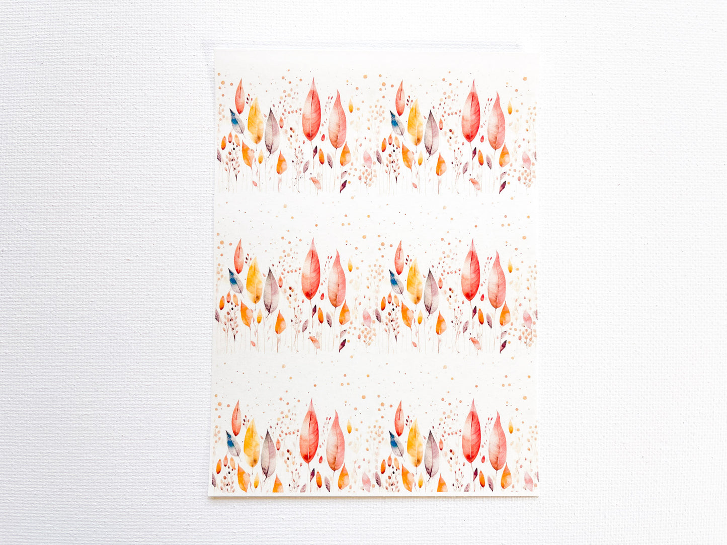 Transfer Sheet for Polymer Clay, Abstract Leaves