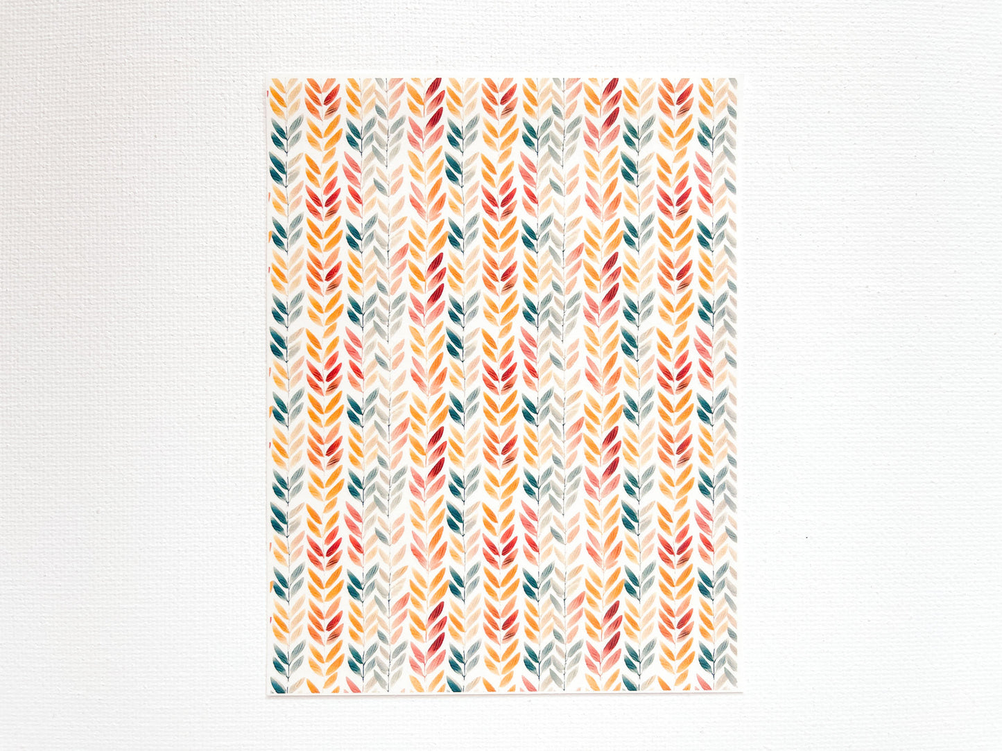 Transfer Sheet for Polymer Clay, Fall Pattern #2