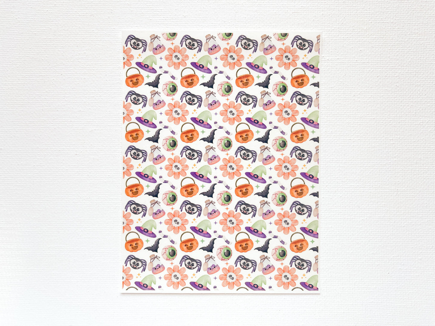 Transfer Sheet for Polymer Clay, Halloween #1