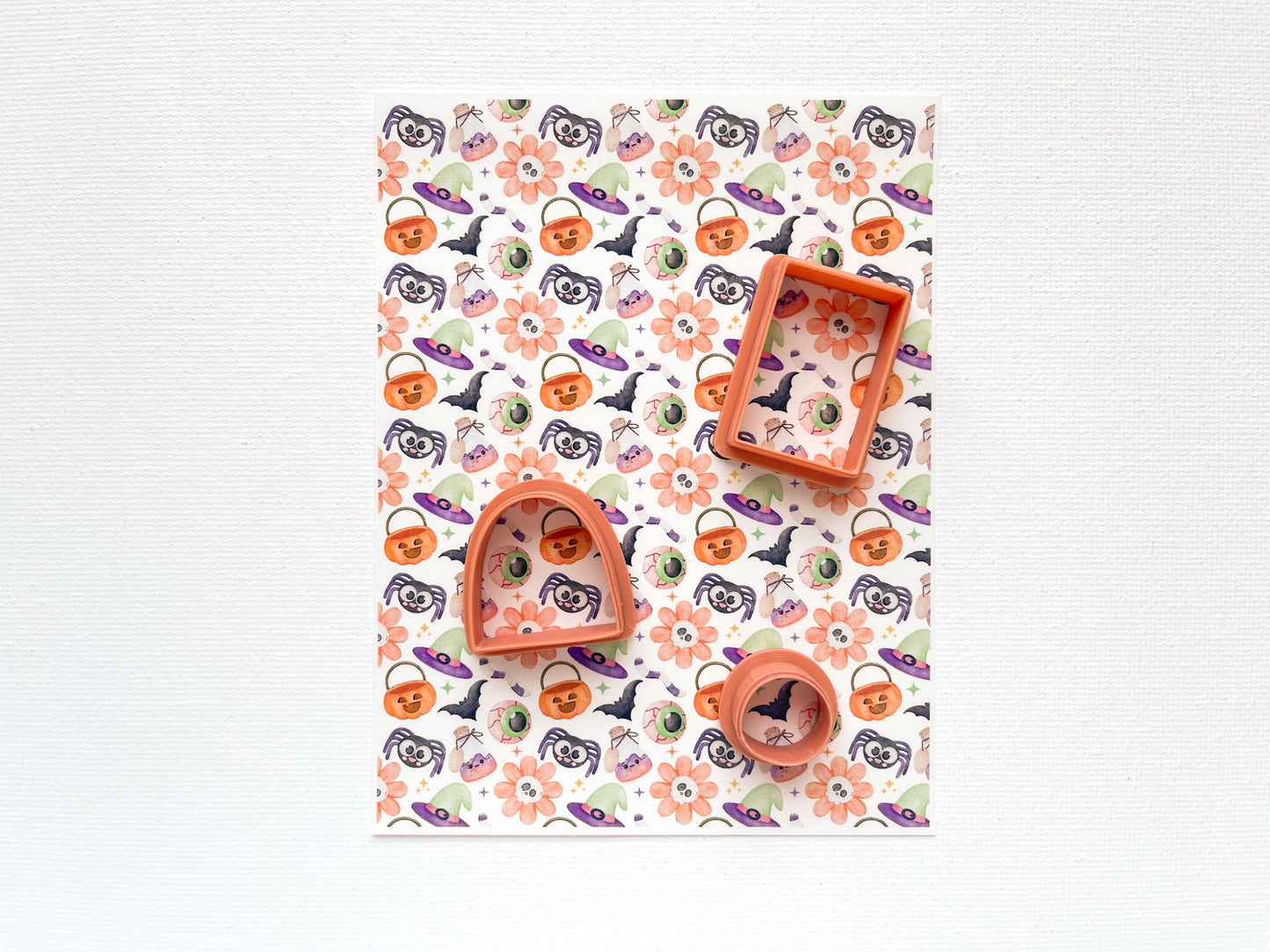 Transfer Sheet for Polymer Clay, Halloween #1