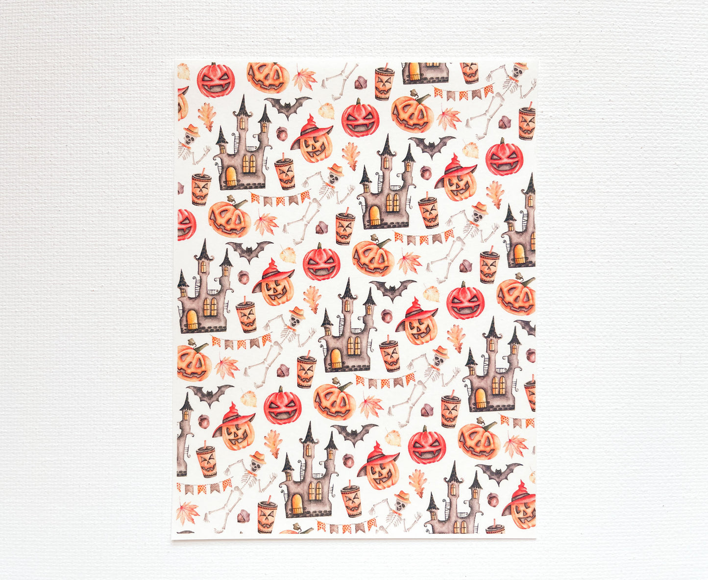 Transfer Sheet for Polymer Clay, Halloween #2