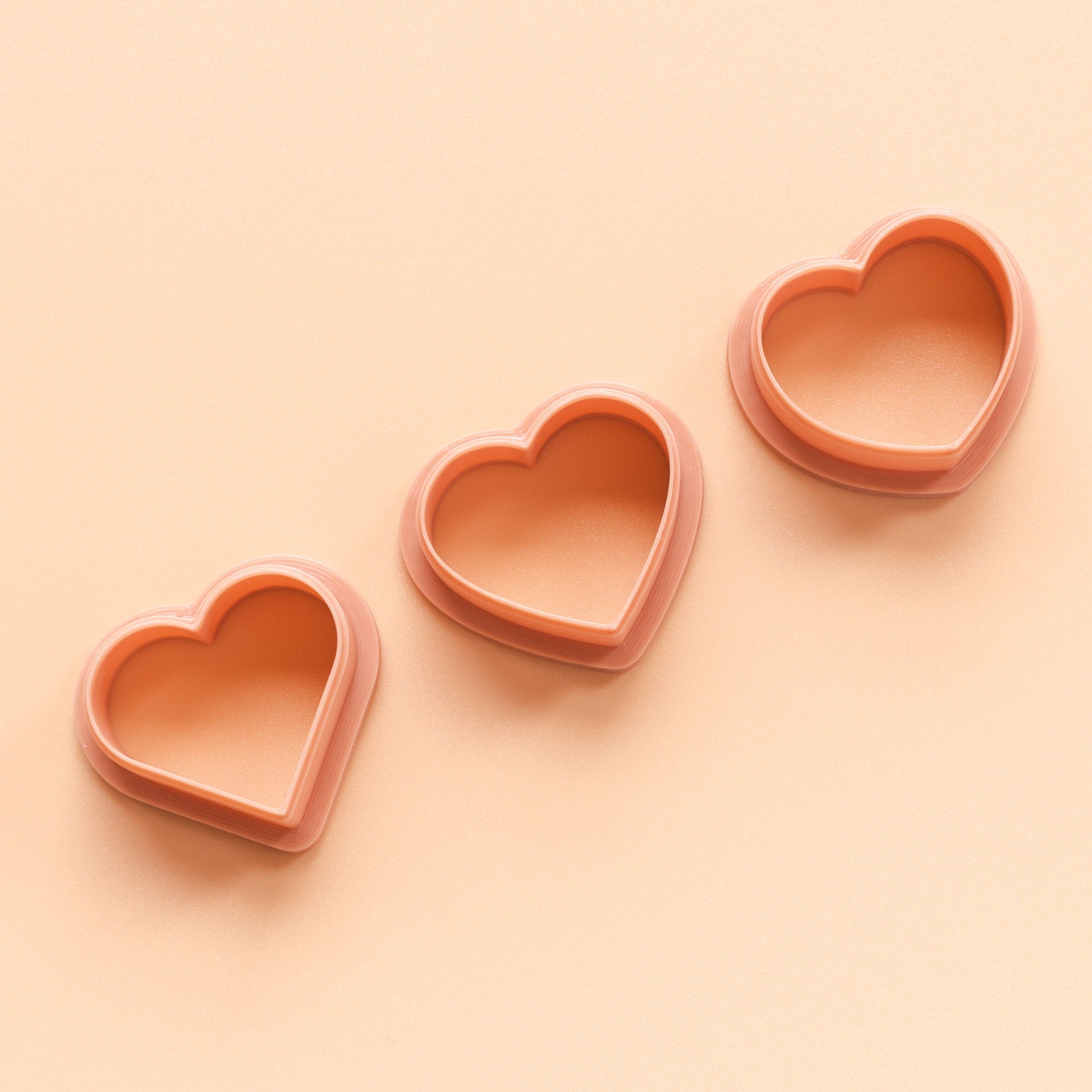 Heart Shaped Polymer Clay Cutters  Cute Clay Earring Cutters –  RoseauxClayCo