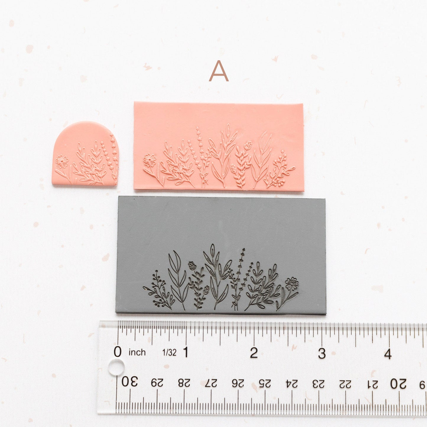 Flower Meadow Texture Mat for Polymer Clay