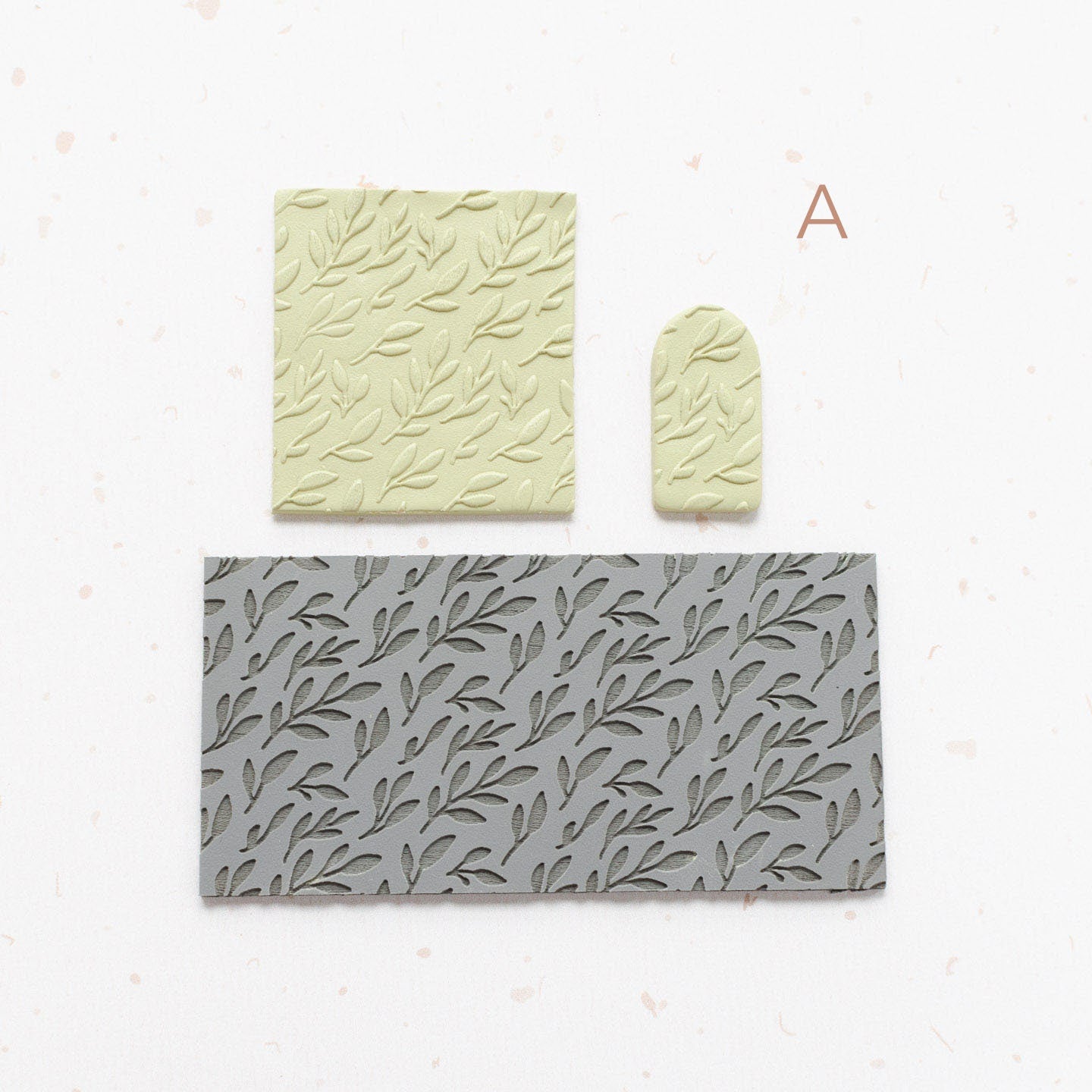 Foliage Pattern Texture Mat for Polymer Clay, Tree Branches and Leaves