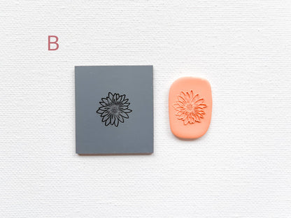 Embossing Texture Mat for Polymer Clay, Spring Flowers #1