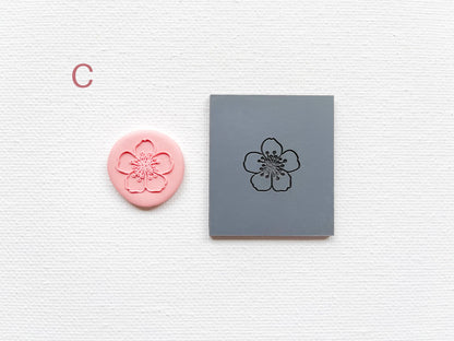 Embossing Texture Mat for Polymer Clay, Spring Flowers #1