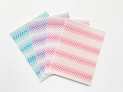 Transfer Sheet for Polymer Clay, Checkerboard Pattern #2