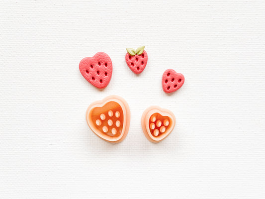 Strawberry Fruit Polymer Clay Cutter