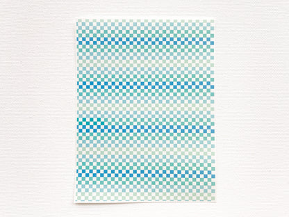 Transfer Sheet for Polymer Clay, Checkerboard Pattern #2