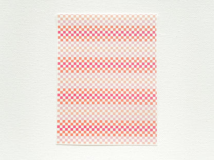 Transfer Sheet for Polymer Clay, Checkerboard Pattern #2