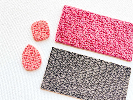 Floral Moons Polymer Clay Texture Sheets – The Clay Impress