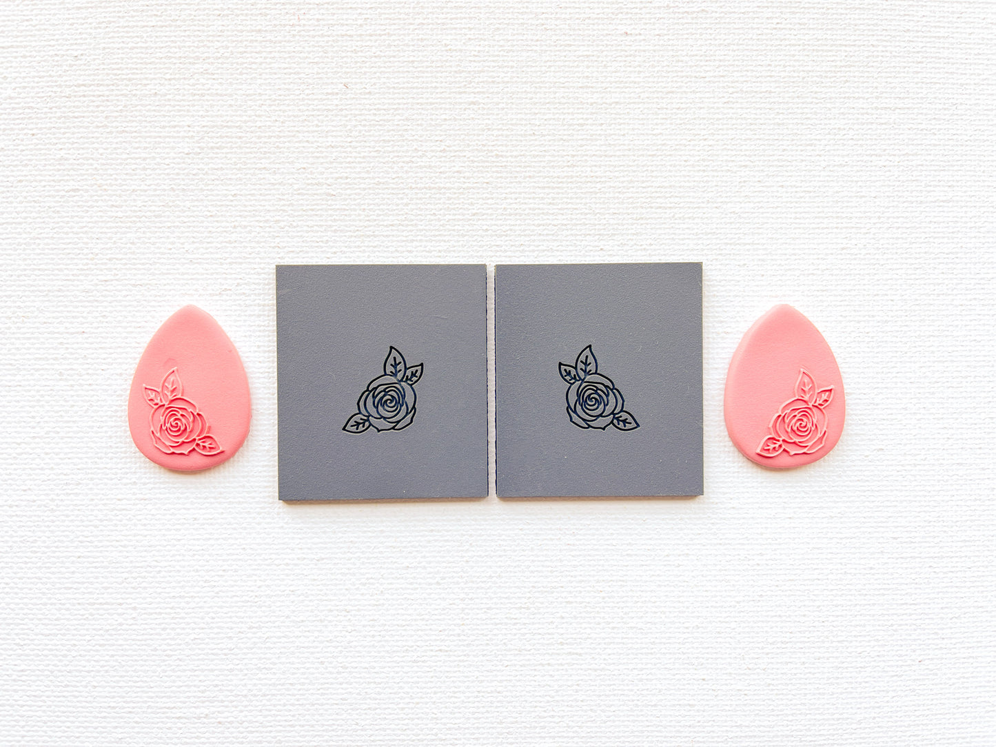 Embossing Texture Mat for Polymer Clay, Roses