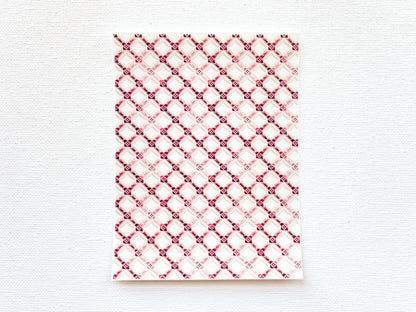 Transfer Sheet for Polymer Clay, Mauve Pink Diamond Pattern
