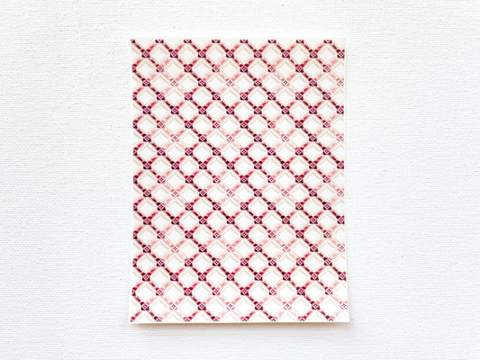 Transfer Sheet for Polymer Clay, Mauve Pink Diamond Pattern